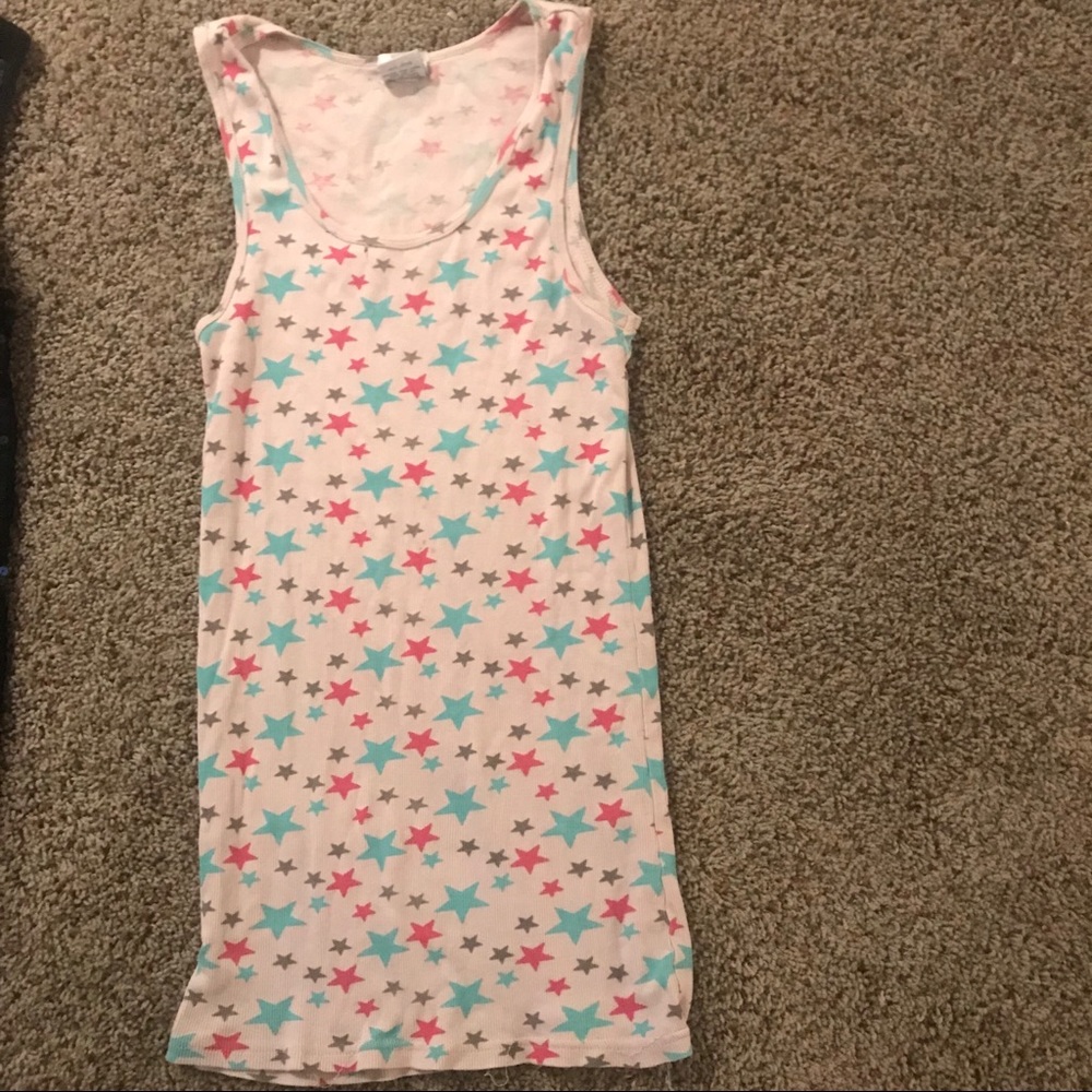 Grey star tank top
